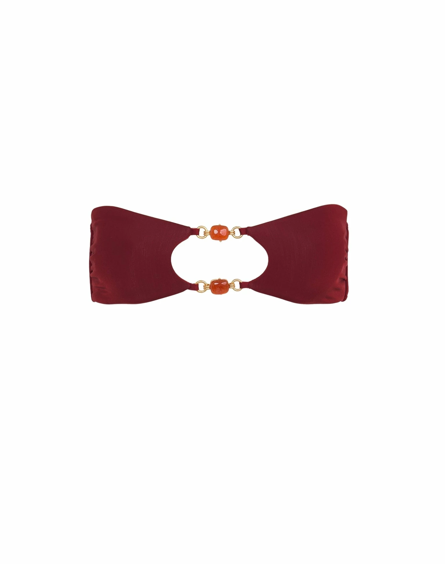 Martha Bandeau Top - Cranberry 3 Martha Bandeau Top - Cranberry