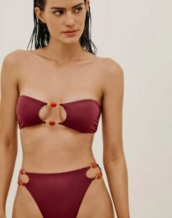 Martha Hot Pant Bottom - Cranberry 11 Martha Hot Pant Bottom - Cranberry -Swimwear Sales MARTHAHOTPANTS DETAIL 1