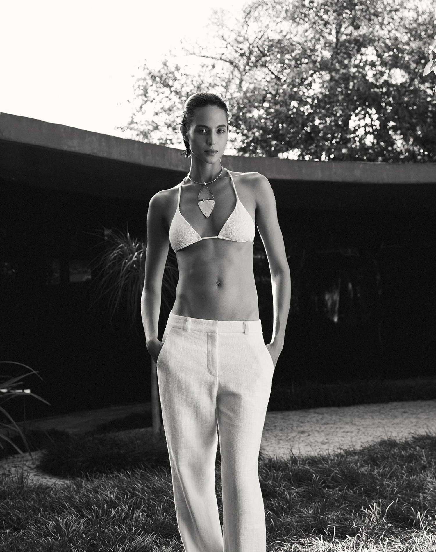 Firenze Martha T Back Top - White 7 Firenze Martha T Back Top - White - Image 5