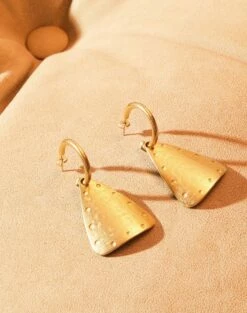 Peggy Earrings - Gold -Swimwear Sales PEGGYEARINGS LIFE