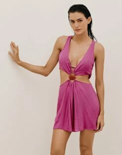 Rita Short Cover Up - Bubblegum