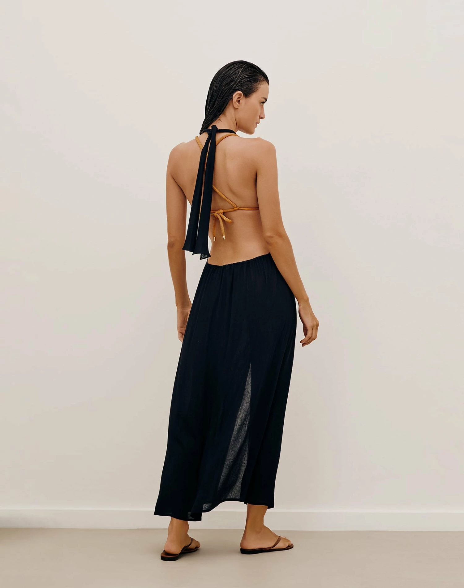 Sally Long Cover Up - Black 5 Sally Long Cover Up - Black - Image 3