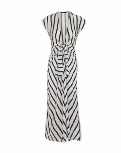 Sasha Long Cover Up - Perrine Black -Swimwear Sales SASHA LONG COVER UP FLAT