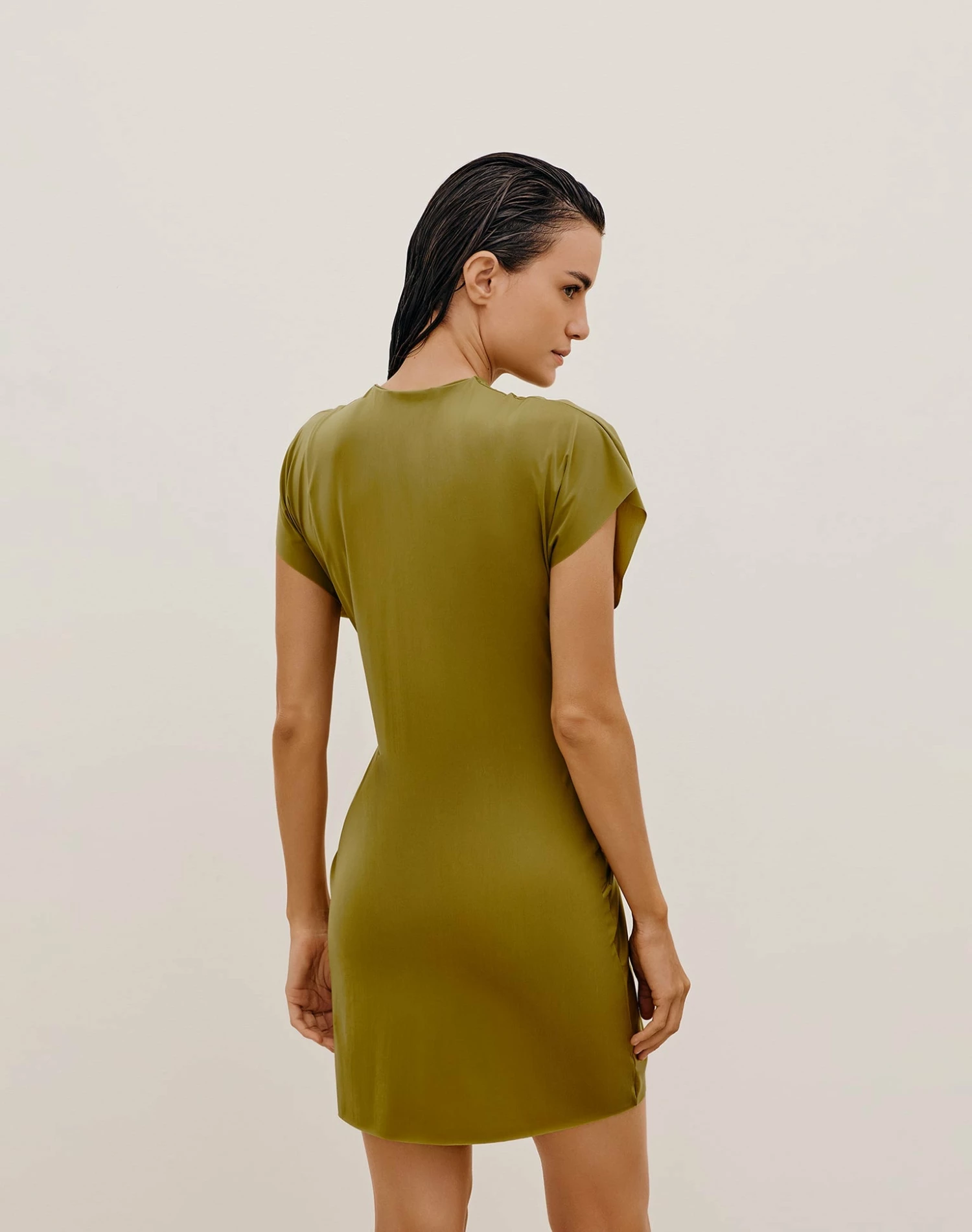 Sasha Short Cover Up - Avocado 4 Sasha Short Cover Up - Avocado - Image 2