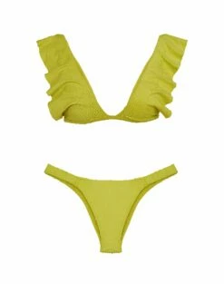 Scales Liz Top - Wasabi -Swimwear Sales SCALESLIZTOP FLAT