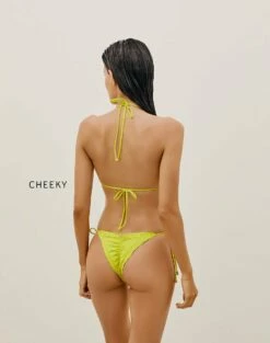 Scales Ripple Tie Side Bottom - Wasabi -Swimwear Sales SCALESRIPPLEBOTTOM BACK CHEEKY 1