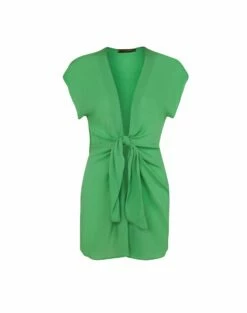 Sasha Short Cover Up - Cactus -Swimwear Sales SashaShortCoverUp flat