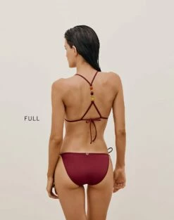 Tie Side Bottom - Cranberry -Swimwear Sales TIESIDEBOTTOM BACK FULL