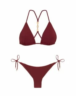 Tie Side Bottom - Cranberry -Swimwear Sales TIESIDEBOTTOM FLAT 1 85ede003 99e1 4c80 80ce 40505f5c5e77