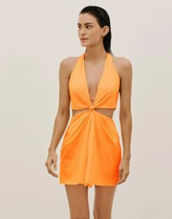 Tracy Short Cover Up - Mandarin 10 Tracy Short Cover Up - Mandarin -Swimwear Sales TRACY SHORT COVER UP FRONT