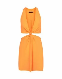 Tracy Short Cover Up - Mandarin 11 Tracy Short Cover Up - Mandarin -Swimwear Sales TRACYSHORTCOVERUP FLAT