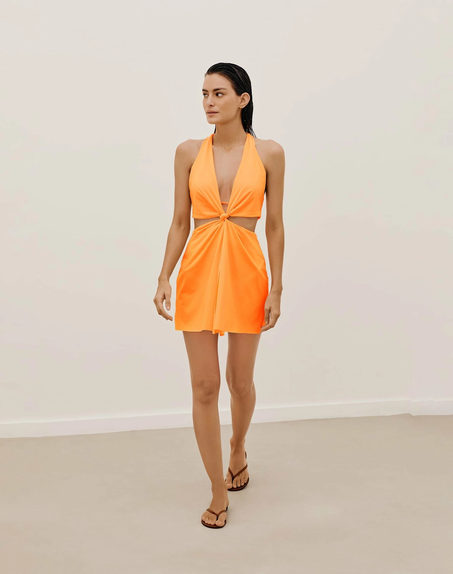 Tracy Short Cover Up - Mandarin 3 Tracy Short Cover Up - Mandarin