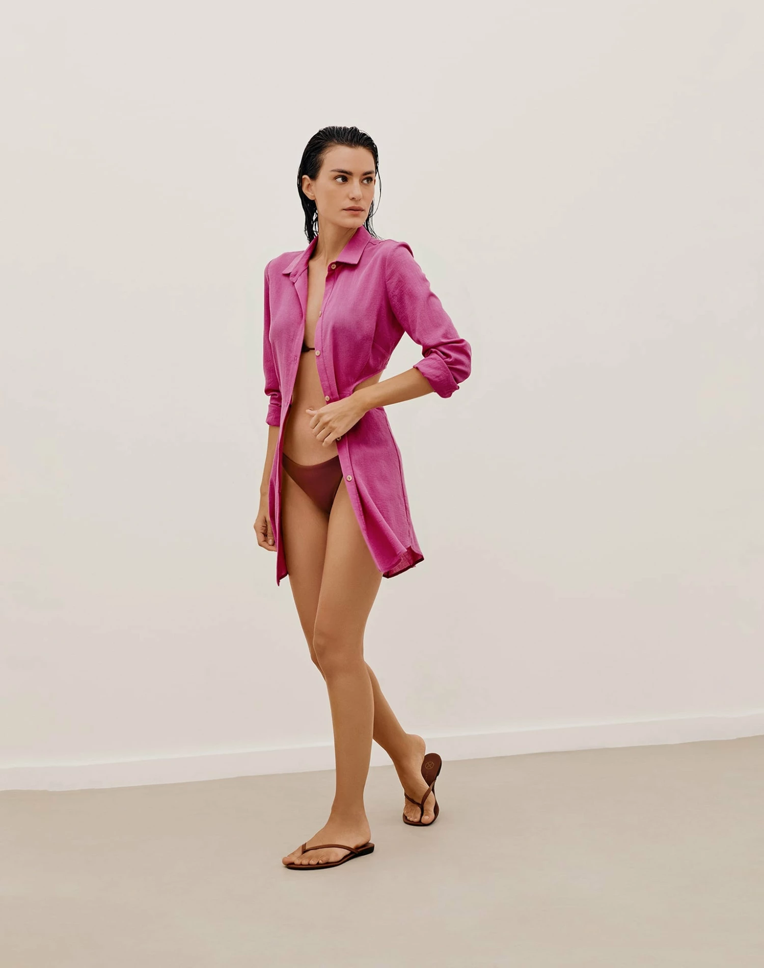 Twiggy Short Cover Up - Bubblegum 6 Twiggy Short Cover Up - Bubblegum - Image 4