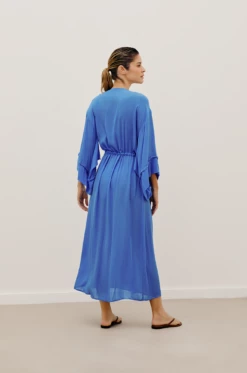 Anni Detail Long Cover Up - Pacific -Swimwear Sales VC236002 COR 2