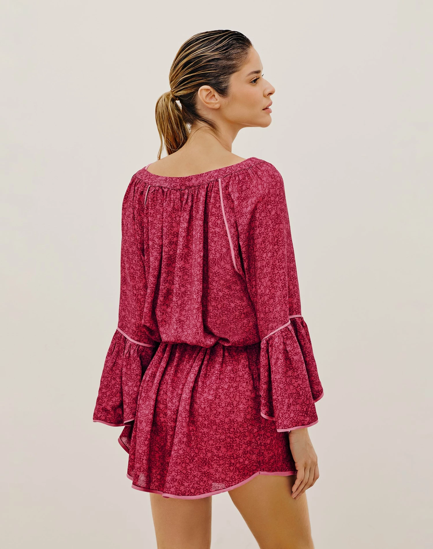 Layla Short Cover Up - Gya Lotus 4 Layla Short Cover Up - Gya Lotus - Image 2