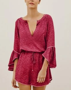 Layla Short Cover Up - Gya Lotus 9 Layla Short Cover Up - Gya Lotus -Swimwear Sales VC236007 COR 3copiar