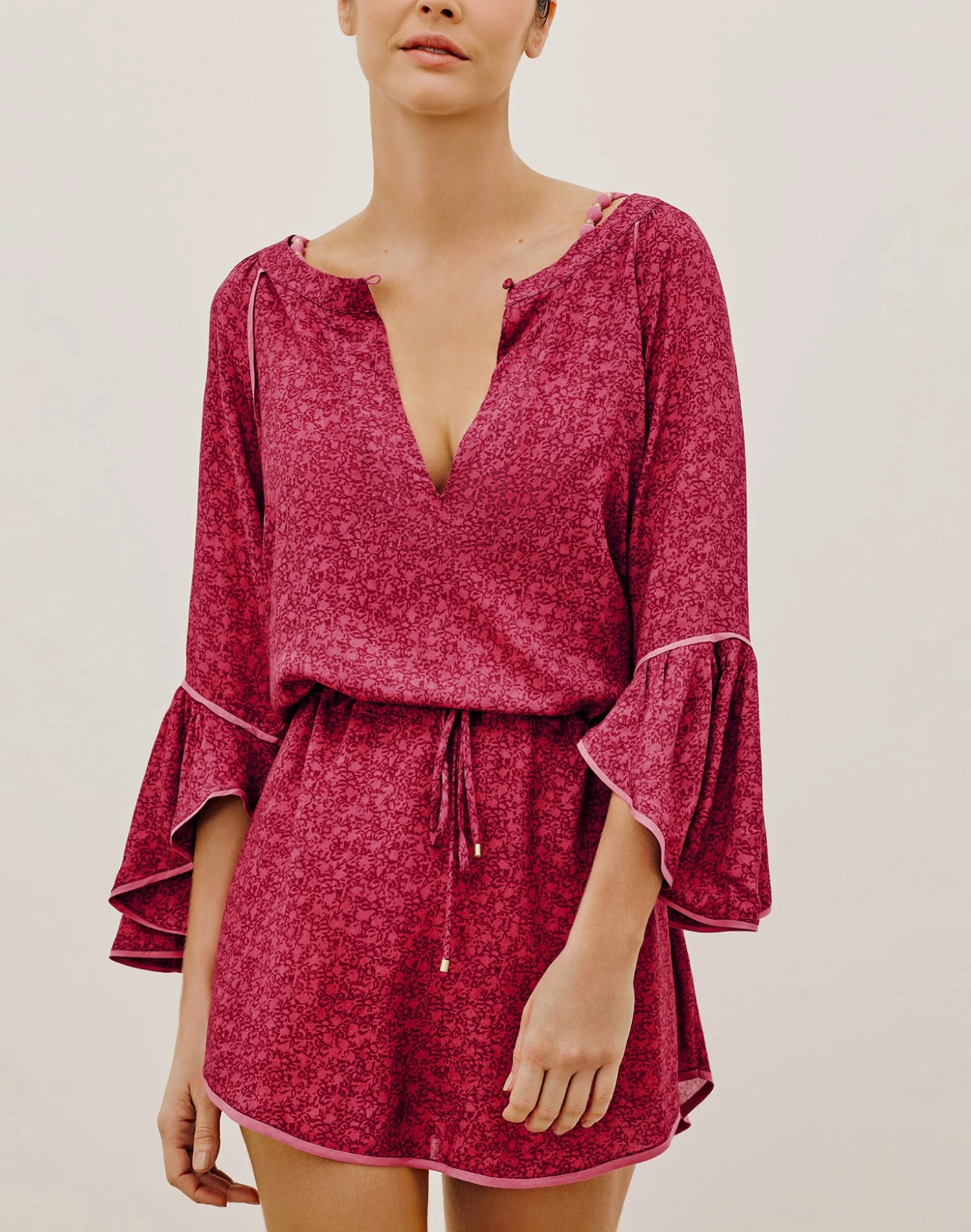 Layla Short Cover Up - Gya Lotus 5 Layla Short Cover Up - Gya Lotus - Image 3