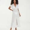 Yara Detail Long Cover Up - Off White -Swimwear Sales YaraDetailLongCoverUp front