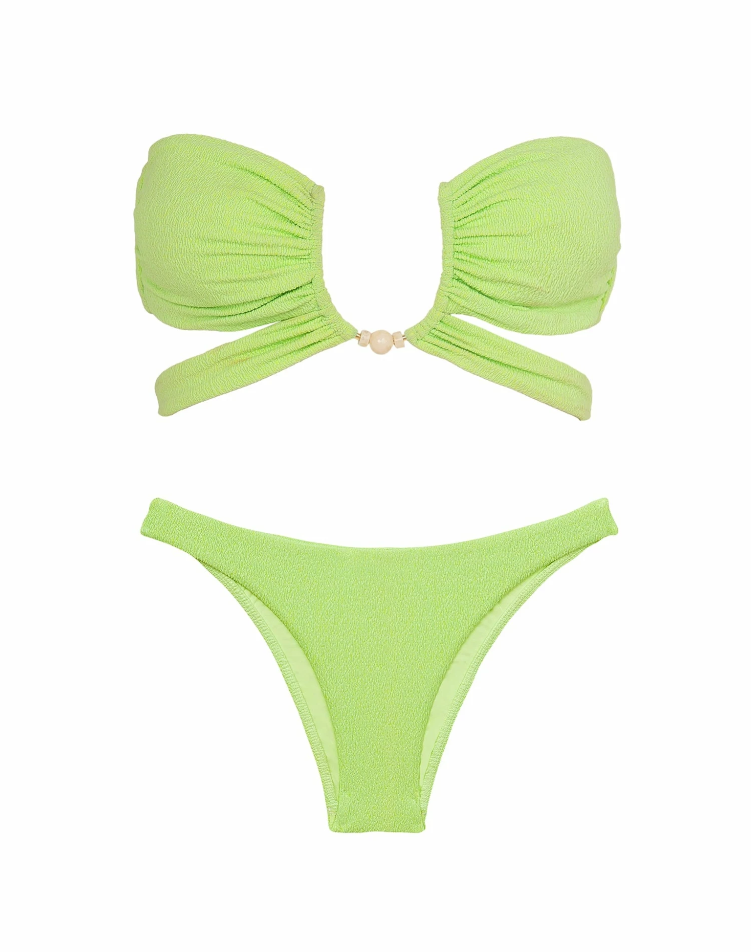 Firenze Zene Bandeau Top - Lime 9 Firenze Zene Bandeau Top - Lime - Image 7