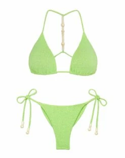 Firenze Zene Tie Side Bottom - Lime -Swimwear Sales ZeneBottom flat 1 1
