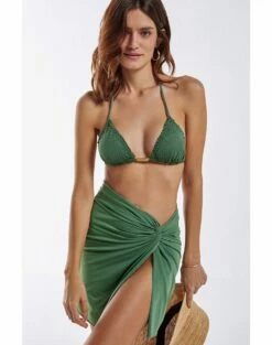 Karen Mini Pareo Skirt - Bamboo -Swimwear Sales bamboo karen skirt 2