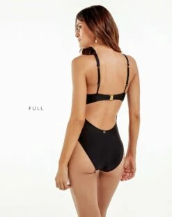 Noemie One Piece - Black -Swimwear Sales black noemie 1pc full 1