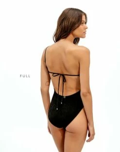 Scales Ana One Piece - Black -Swimwear Sales black scales ana 1pc full