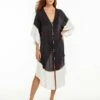 Venus Long Caftan - Black