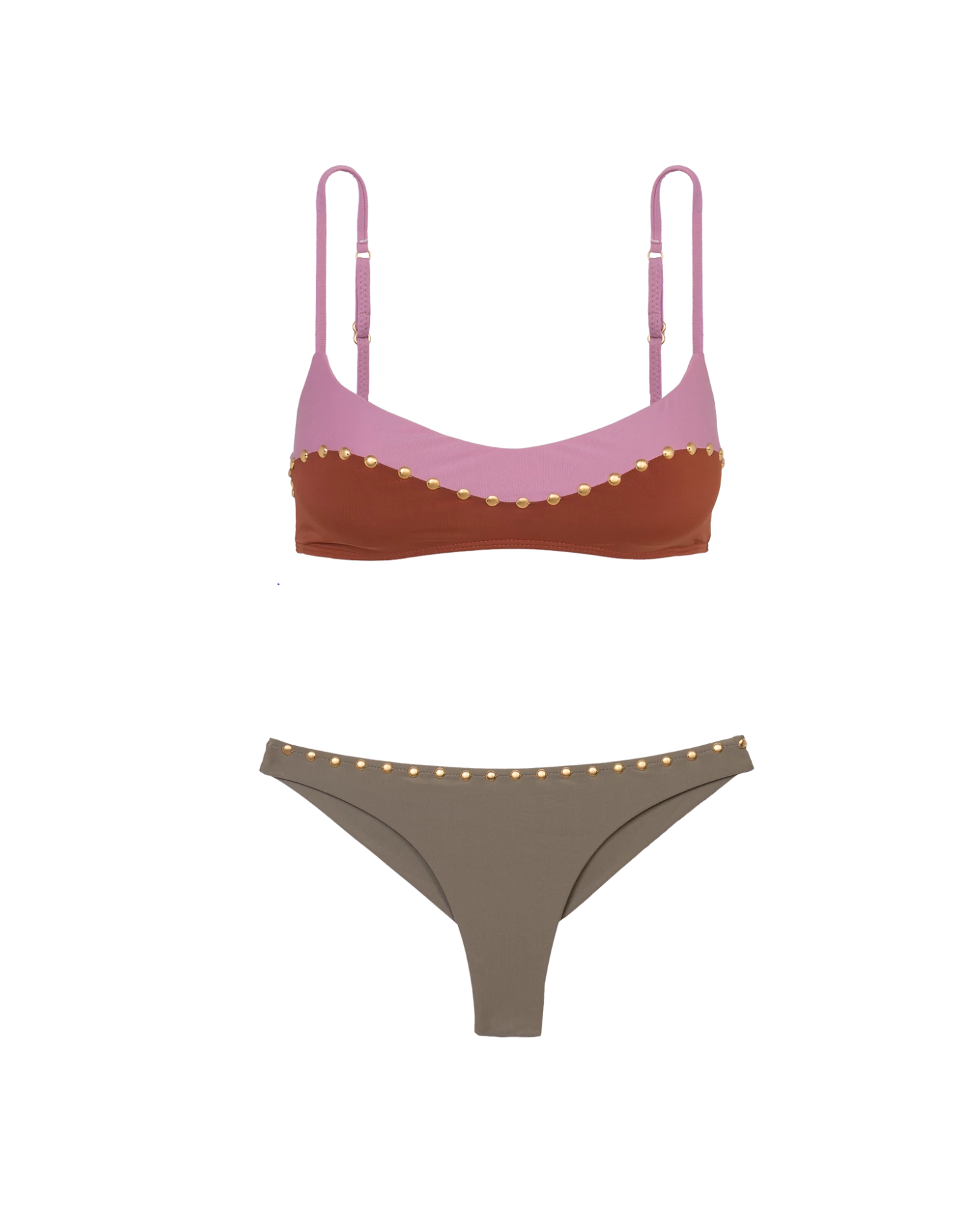 Laila Block Top - Pistachio Camel 10 Laila Block Top - Pistachio Camel - Image 8