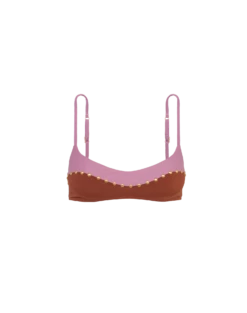 Laila Block Top - Pistachio Camel