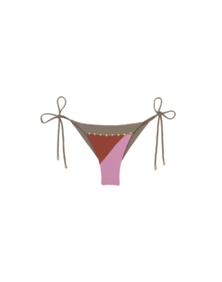 Block Tie Side Bottom - Pistachio Camel