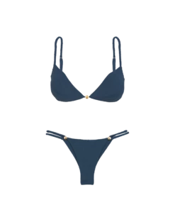 Firenze Gracie Bottom - Blue Grey 16 Firenze Gracie Bottom - Blue Grey -Swimwear Sales blue gray firenze gracie bikini flat 1