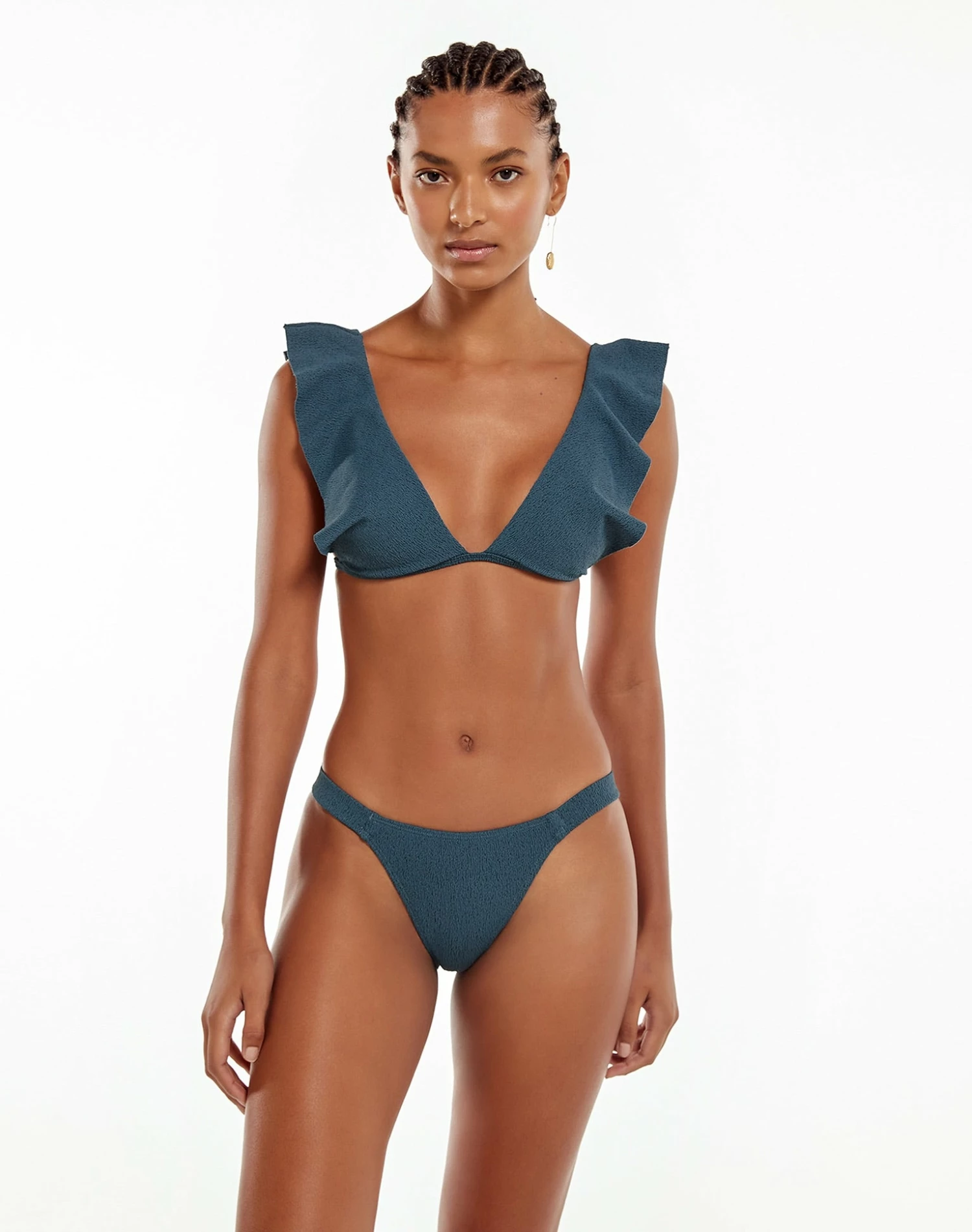 Firenze Liz Top - Blue Grey 4 Firenze Liz Top - Blue Grey - Image 2