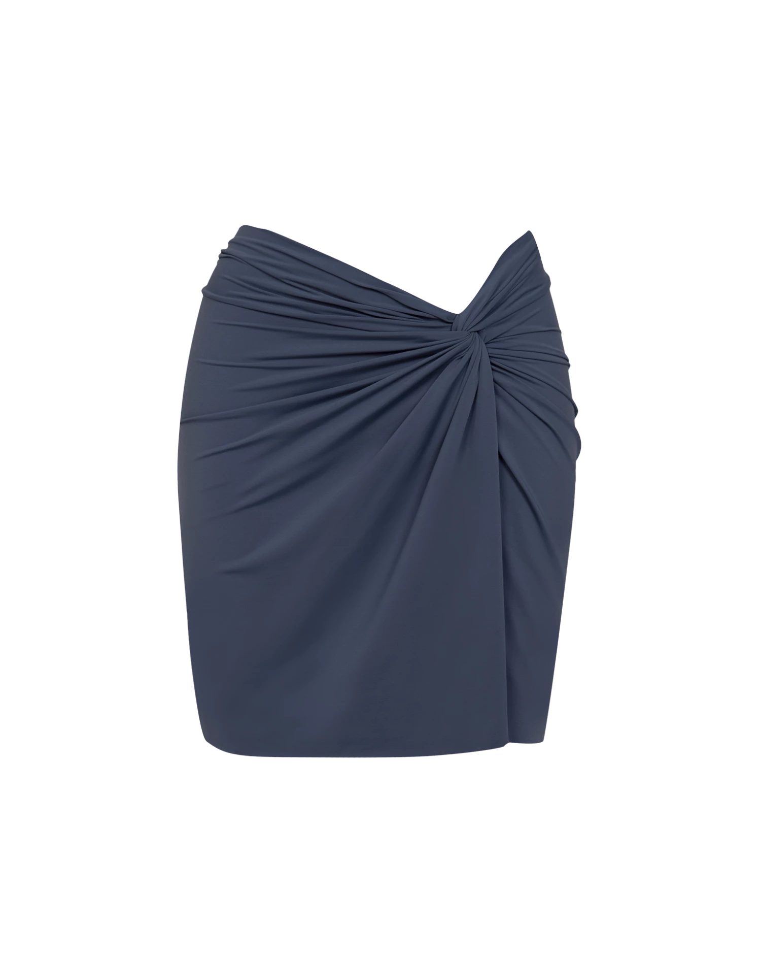 Karen Mini Pareo Skirt - Blue Grey 6 Karen Mini Pareo Skirt - Blue Grey - Image 4