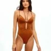 Mag One Piece - Camel -Swimwear Sales camel mag 1pc