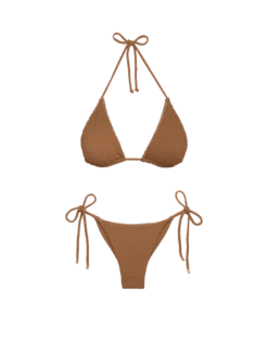 Firenze Embroidery Tie Side Bottom - Desert -Swimwear Sales desert firenze embroidery tri bikini flat 1