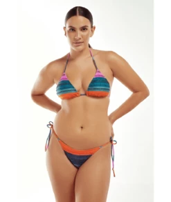 Firenze Embroidery Tie Side Bottom - Desert -Swimwear Sales goa embroidery tri bikini plus bb49b9ed 1af7 4d2d b71b a0209c951eb5