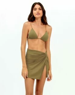 Karen Mini Pareo Skirt - Pistachio