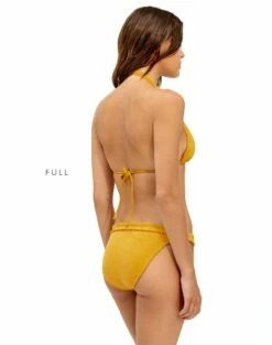 Scales Bia Tube Bottom - Mustard -Swimwear Sales mustard scales bia tube bikini full 1