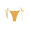 Scales Ripple Tie Side Bottom - Mustard -Swimwear Sales mustard scales ripple btm flat 1