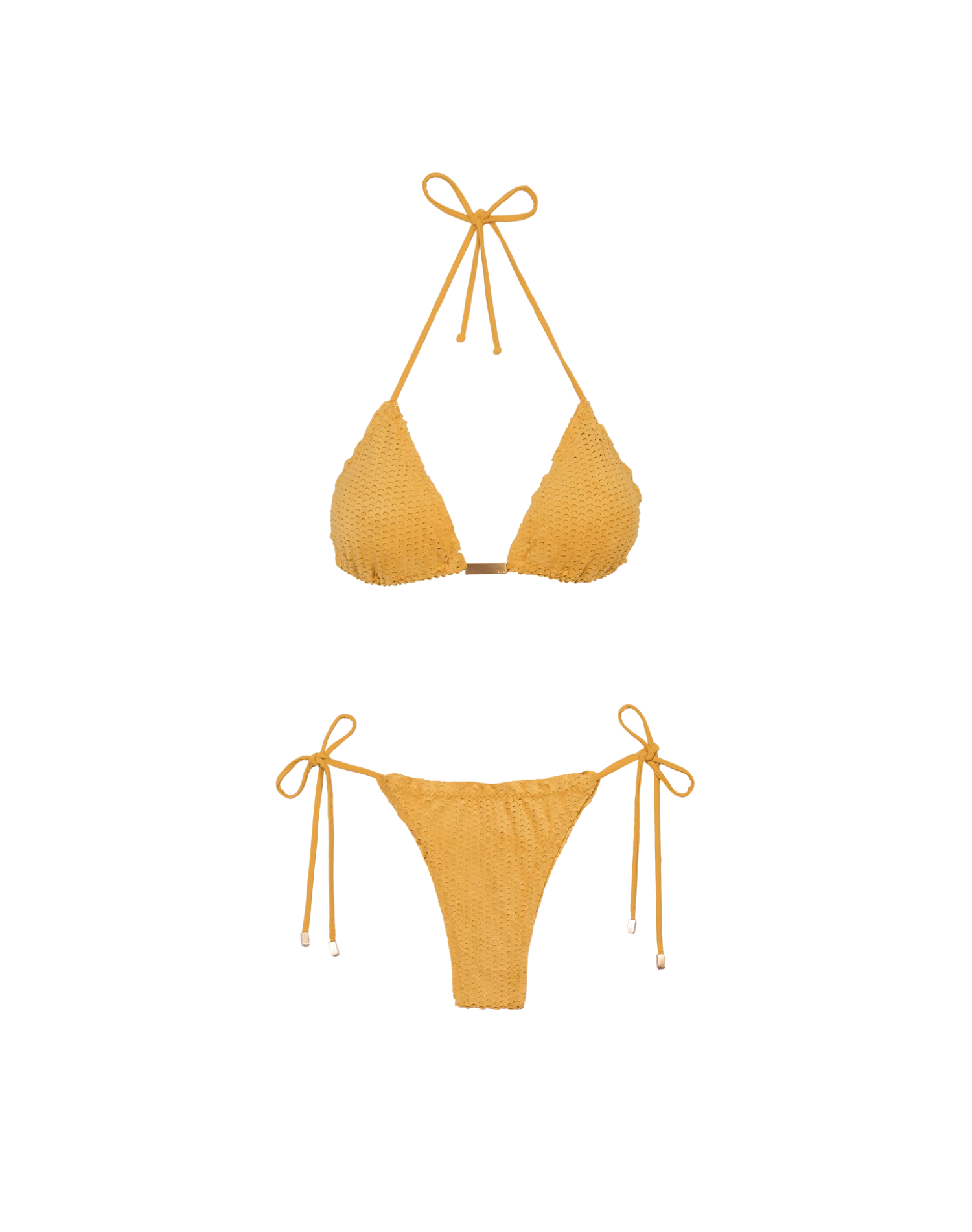 Scales Ripple Tie Side Bottom - Mustard 9 Scales Ripple Tie Side Bottom - Mustard - Image 7