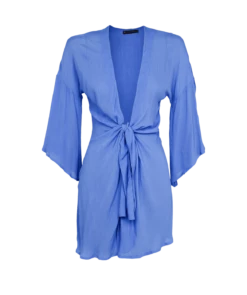 Perola Knot Short Cover Up - Lime -Swimwear Sales periwinkle perola knot coverup flat 1