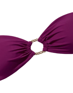 Erin Chain Top (final Sale) - Plum -Swimwear Sales plum erin chain top flat detail 1