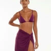 Karen Mini Pareo Skirt (final Sale) - Plum -Swimwear Sales plum karen skirt 1 8a024d10 dd84 4283 858c 30b7306f6de9