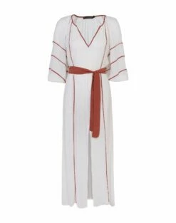Venus Long Caftan - White -Swimwear Sales venus long caftan