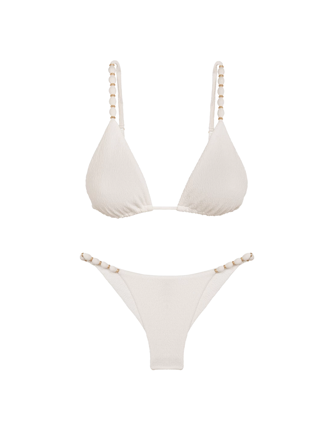 Firenze Beads Tri Parallel Top - White 10 Firenze Beads Tri Parallel Top - White - Image 8