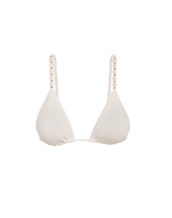 Firenze Beads Tri Parallel Top - White