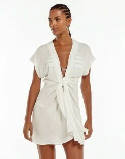 Sasha Short Cover Up - Off White -Swimwear Sales white sasha coverup 1 6a093ee7 095b 44b5 aab4 f14beb807d6e