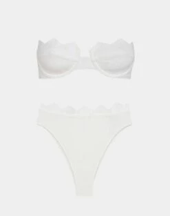 Firenze Imani Hot Pant Bottom - White -Swimwear Sales white2